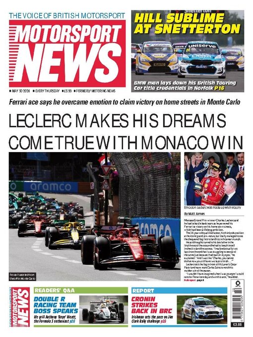 Title details for Motorsport News by Kelsey Publishing Ltd - Available